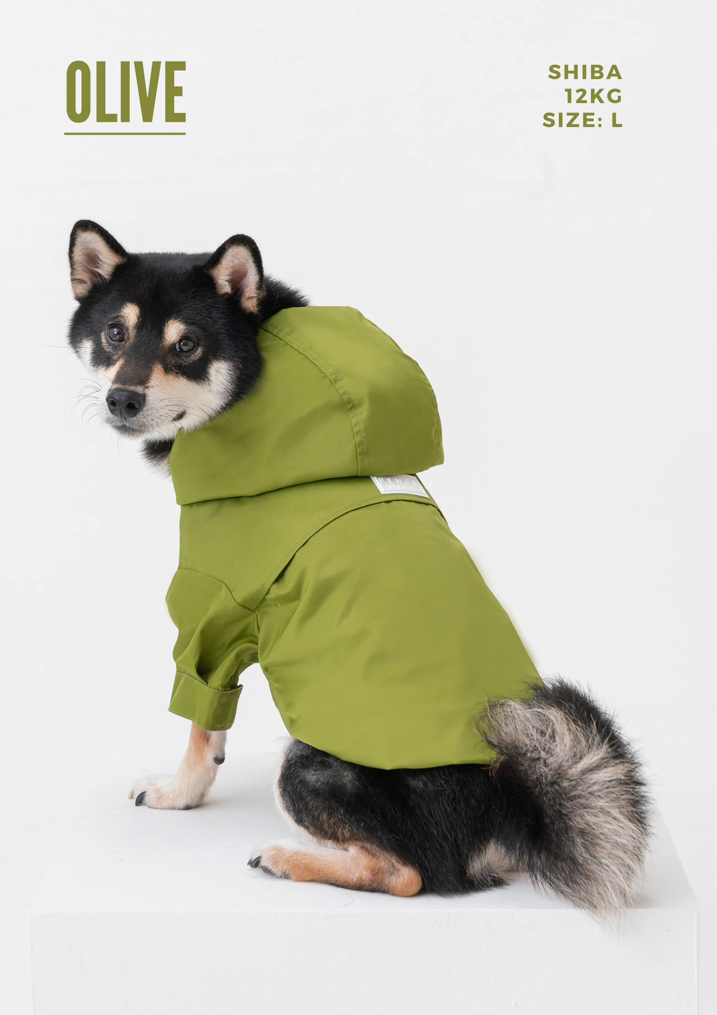 Tribeca adjustable velcro raincoat - Burgundy