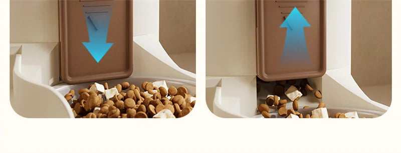 Kimpets Pet Cat Automatic Feeder Drinking Water Large Capacity Water Dispenser Dry Wet Separation Food Container Pet Supplies